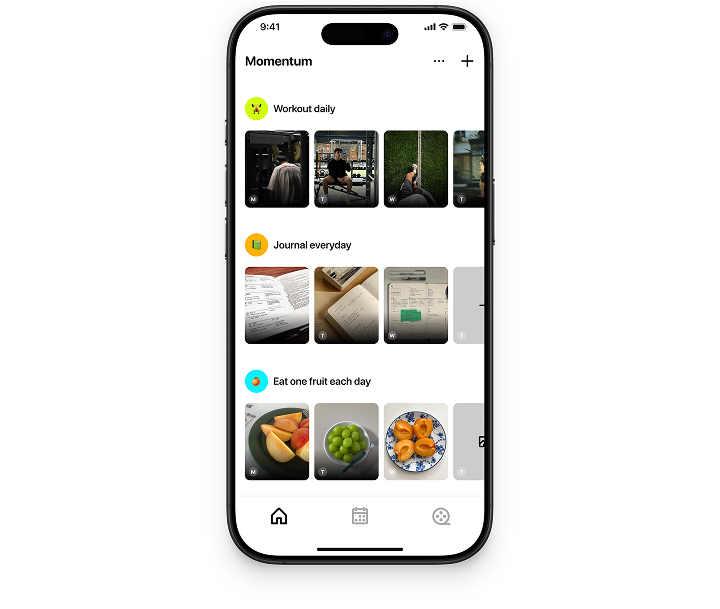 Momentum app screenshot